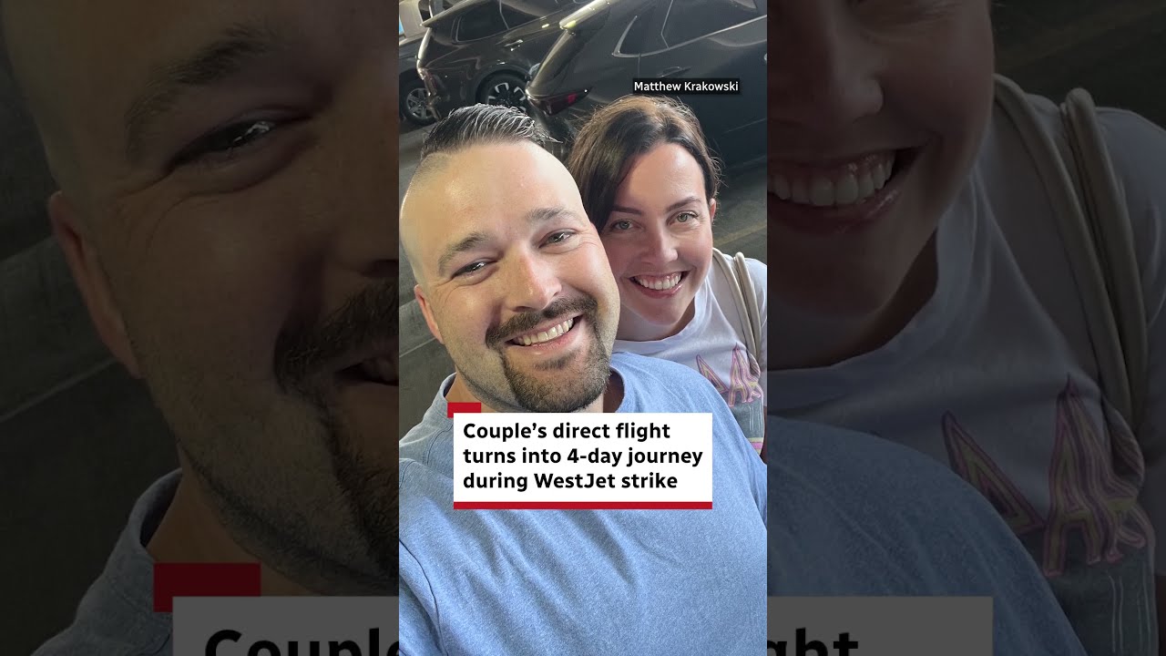 Couple&rsquo;s direct flight turns into 4-day journey during WestJet strike