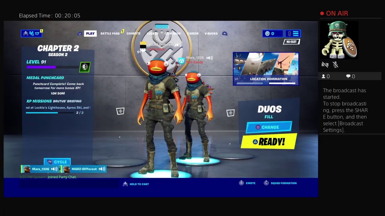 MARZ-Different's Live on fortnite