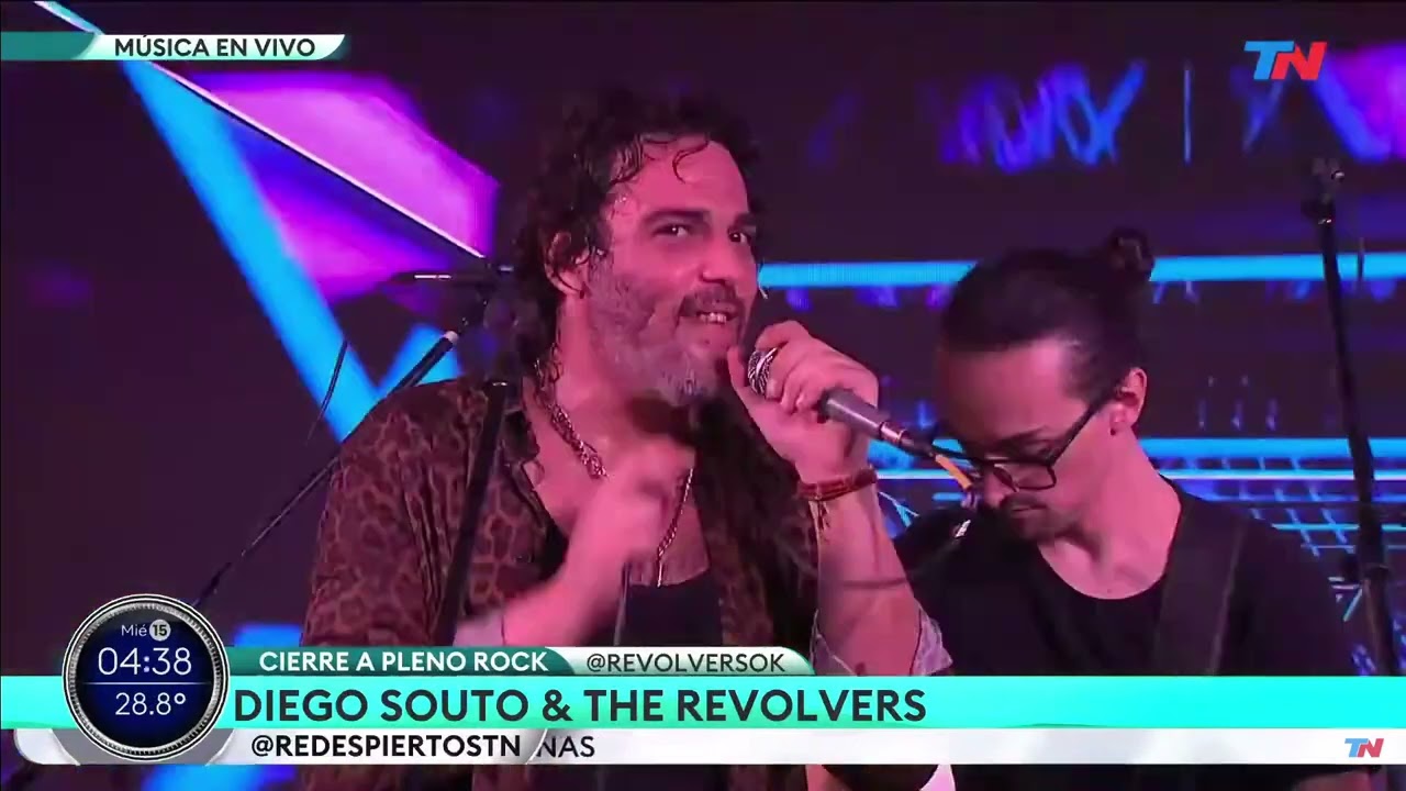 DIEGO SOUTO AND THE REVOLVERS - ROCK AND ROLL ALL NITE (KISS COVER) RE DESPIERTOS - TN TV ARGENTINA