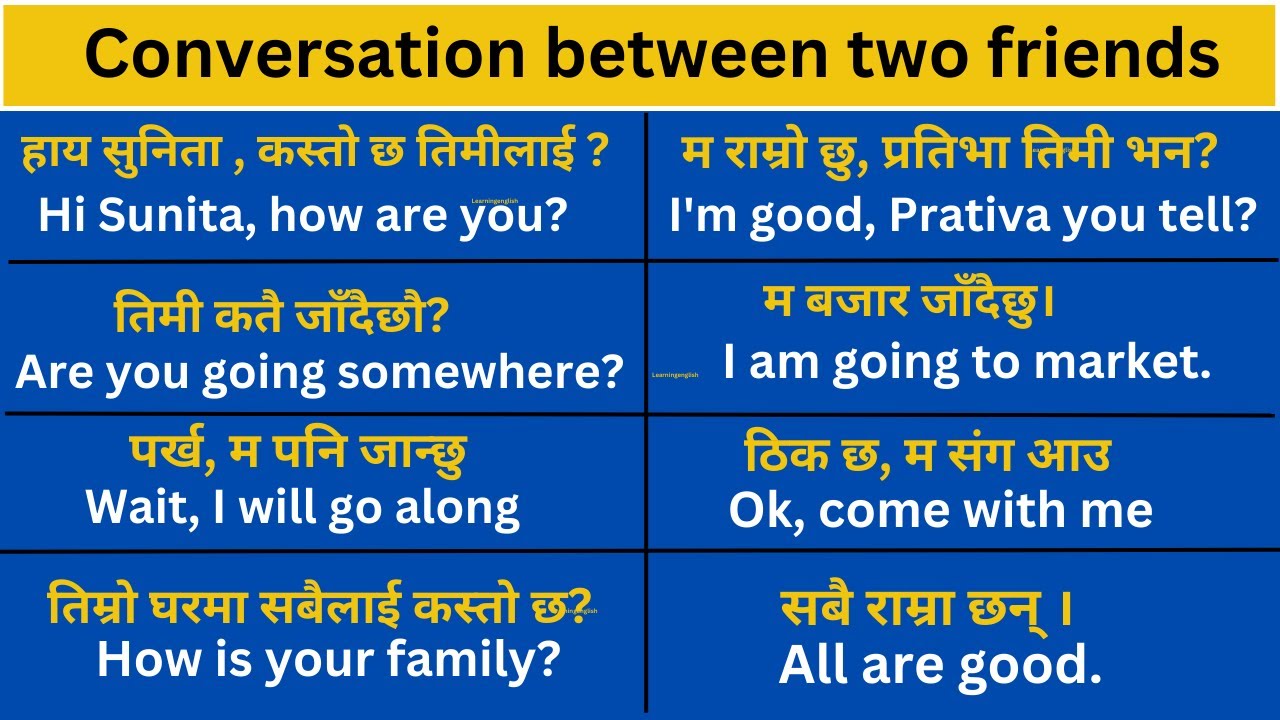 Conversation Between Two Friends ll दुई साथीहरू बीच English मा कुराकानी ll English Speaking Practice