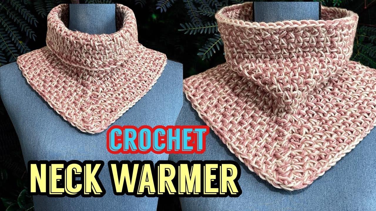 Easy Crochet Neck Warmer - Very easy for Beginners - How to crochet