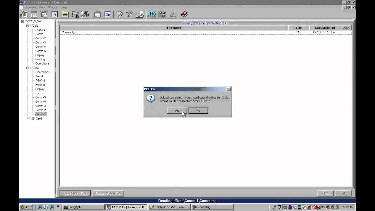 ABB Totalflow G4 Training - Save And Restore