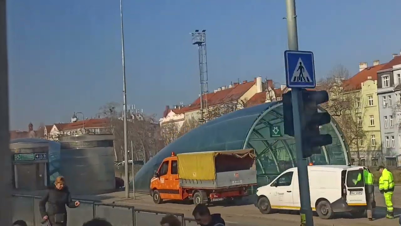 954. 5 3 2026. Praha 7. Маршрут трамвая 25.