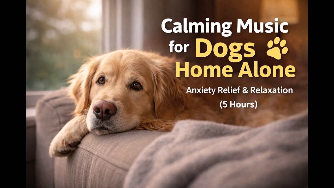 Music for Dogs Home Alone 🐕 Calm & Anxiety Relief Pet Music (5 Hours)