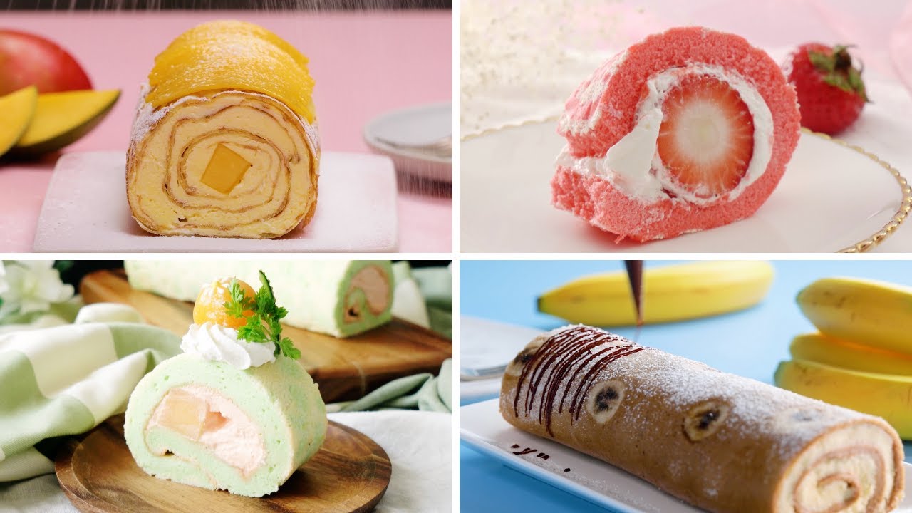 8 Minutes of Ridiculous Roll Cakes | Tastemade