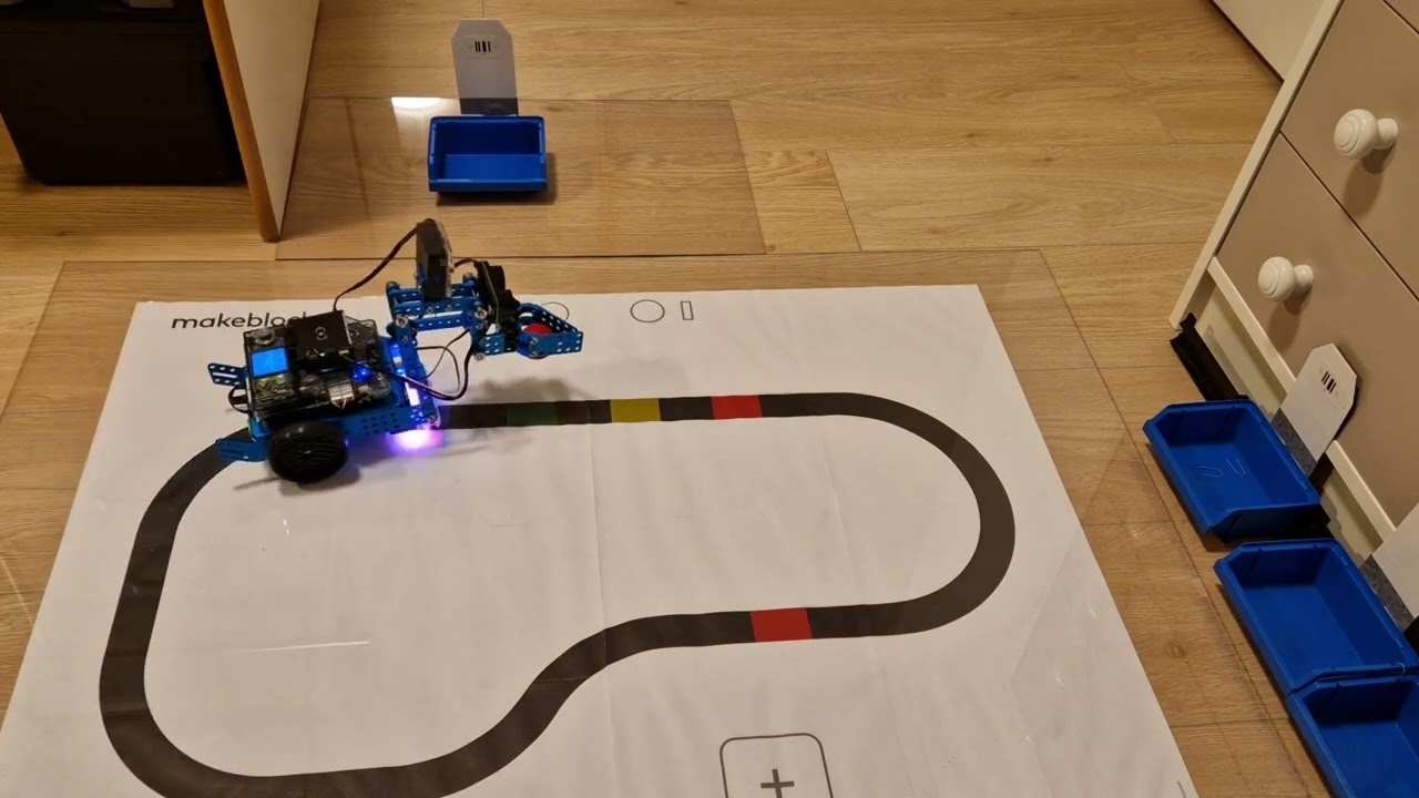 mbot2 ball sorter V2, two successful runs