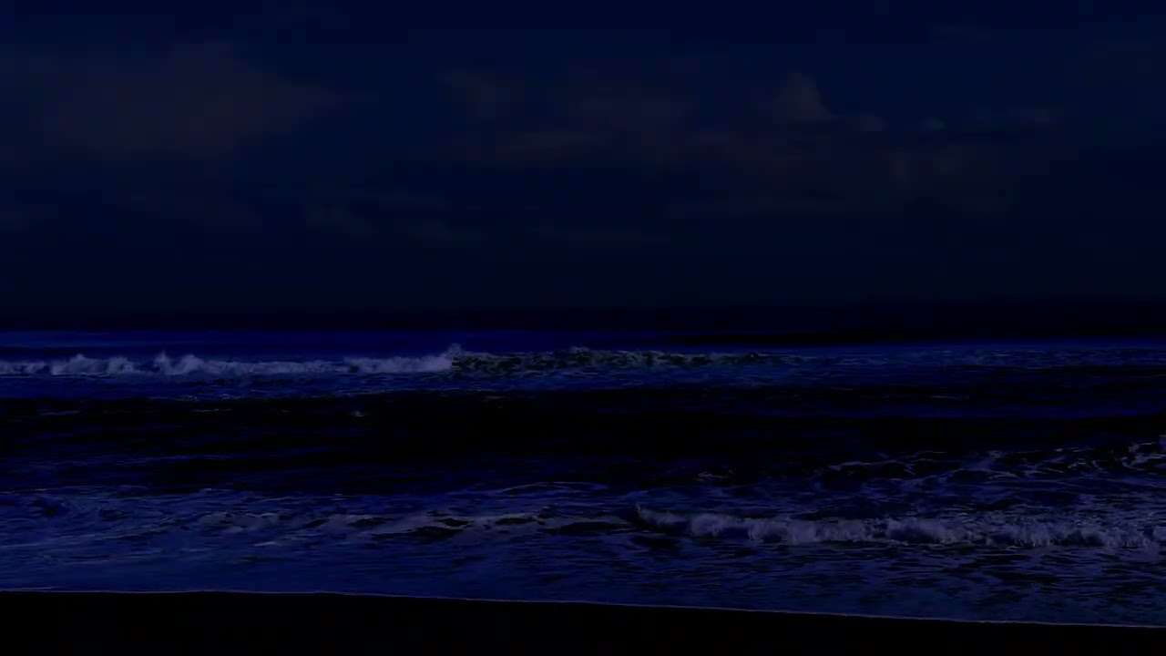 Deep Sleeping Tonight with Relaxing Ocean Sounds and a Pitch Black Screen.