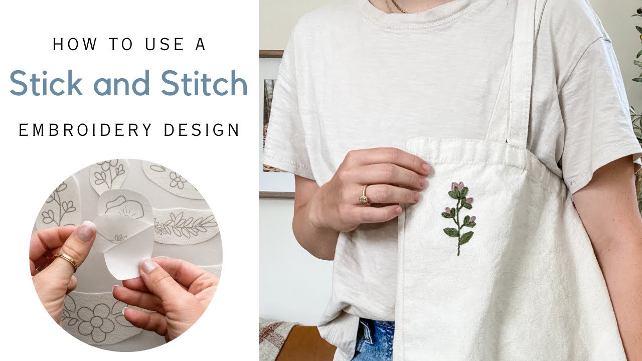 How to Use a Stick and Stitch Embroidery Design - Thread Unraveled - Learn to Embroider for Beginner