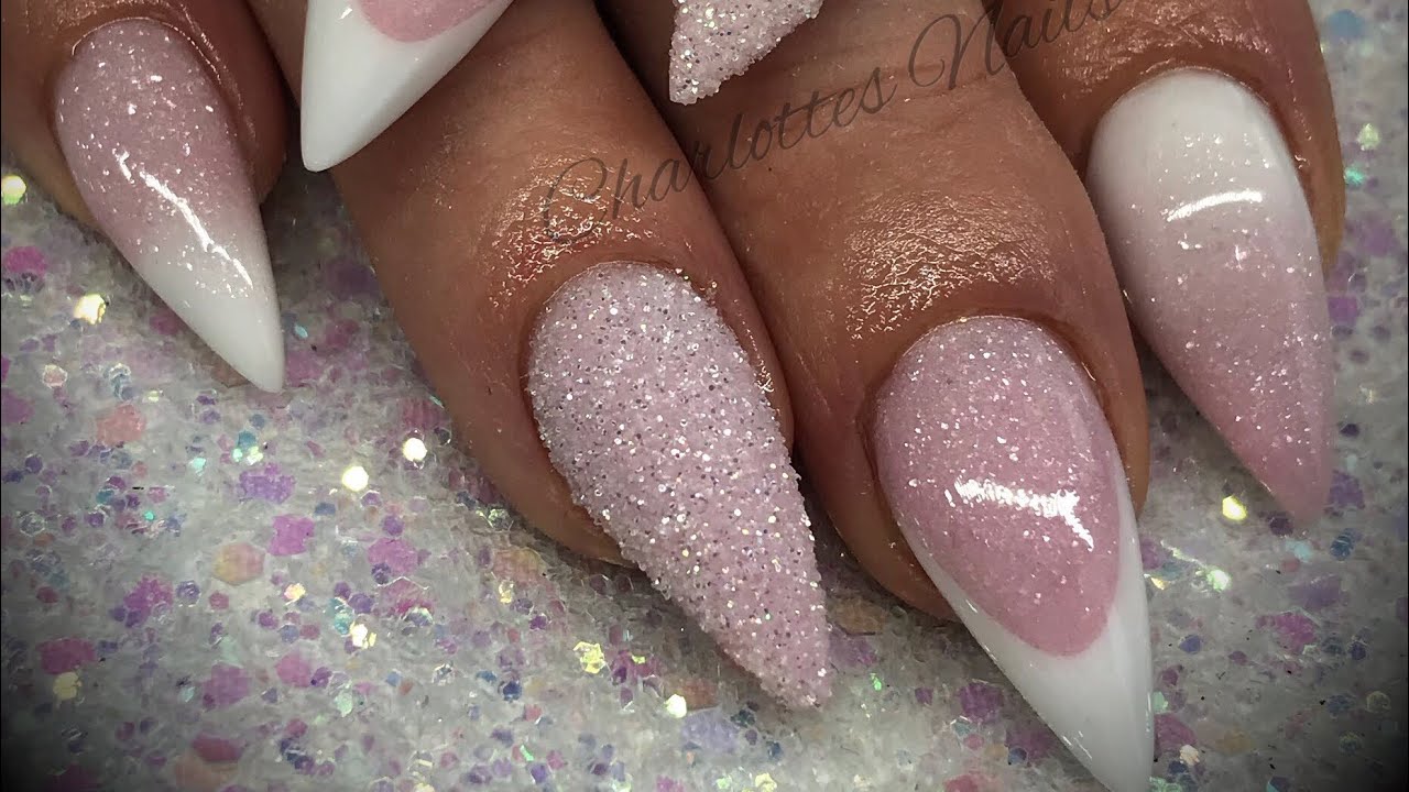 Acrylic nails - simple acrylic design set