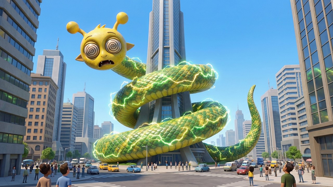SIMON Transforms into a Giant Electric Snake⚡🐍! The Terrifying Battle😱 | Fun Sprunki Cartoon