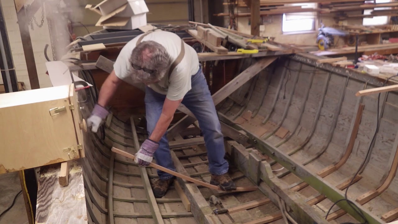 Steam bending and driving in the ribs