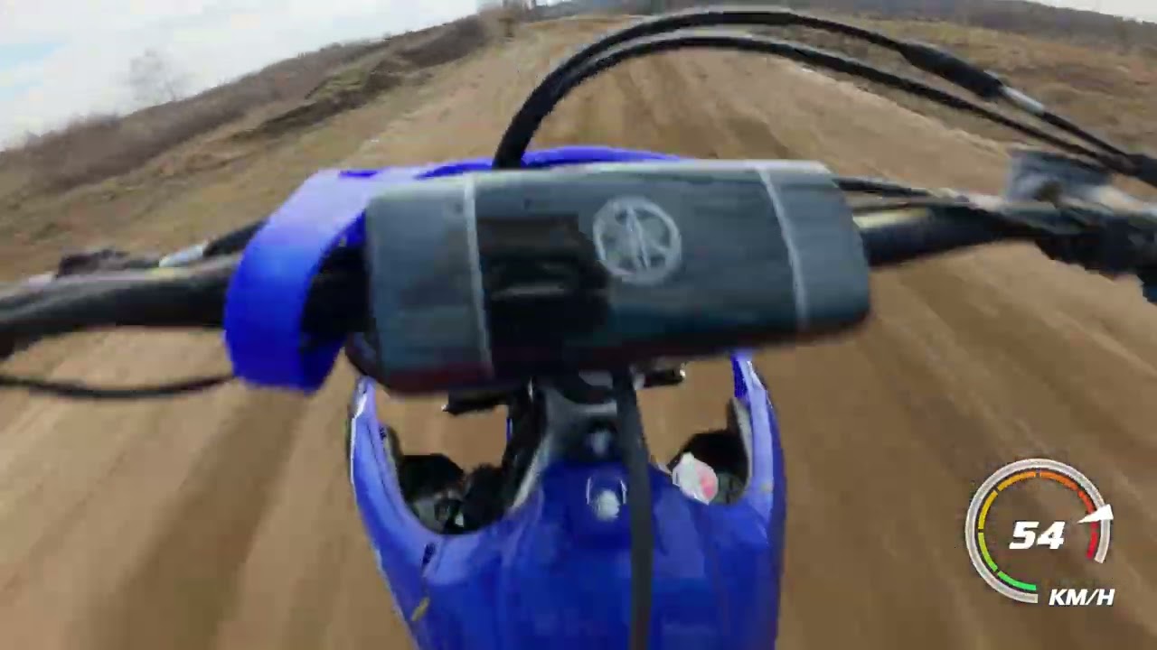 01.03.26r Tor motocrossowy Biała Góra, koło brzeska. Pierwszy przejazd Kotleta 