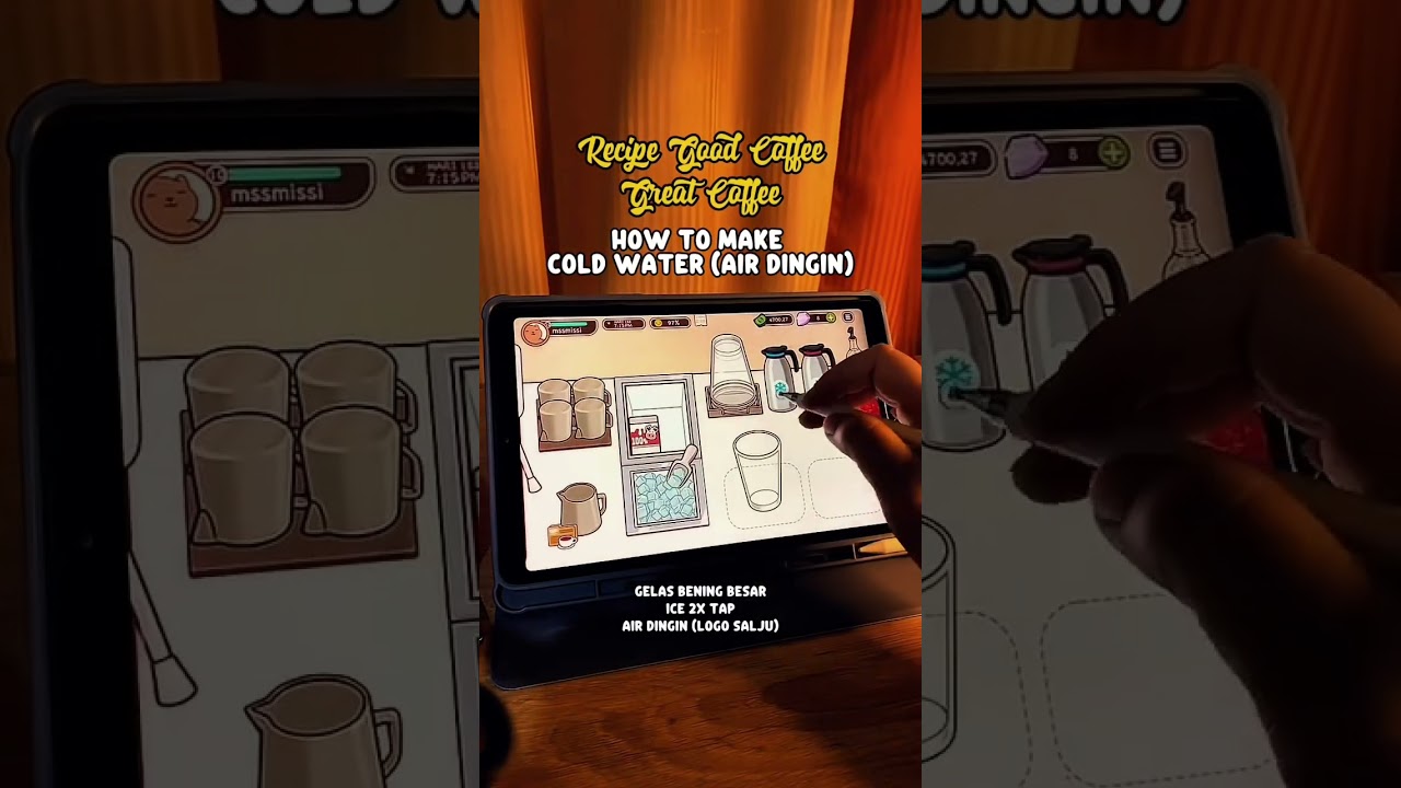 How to make cold water Good Coffee Great Coffee #goodcoffeegreatcoffee #games #cozygames