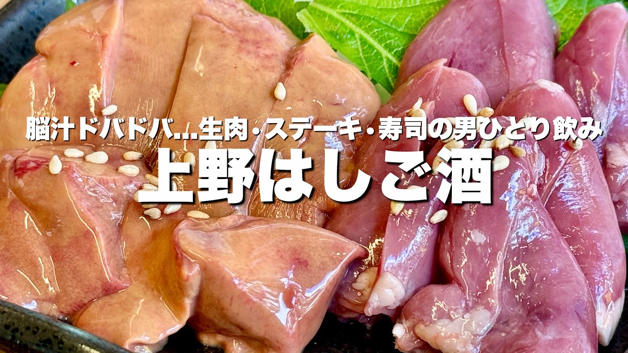 【美味すぎて脳汁ドバドバ】生肉！白子！ステーキ！で昼飲みをキメた4軒はしご酒【上野】