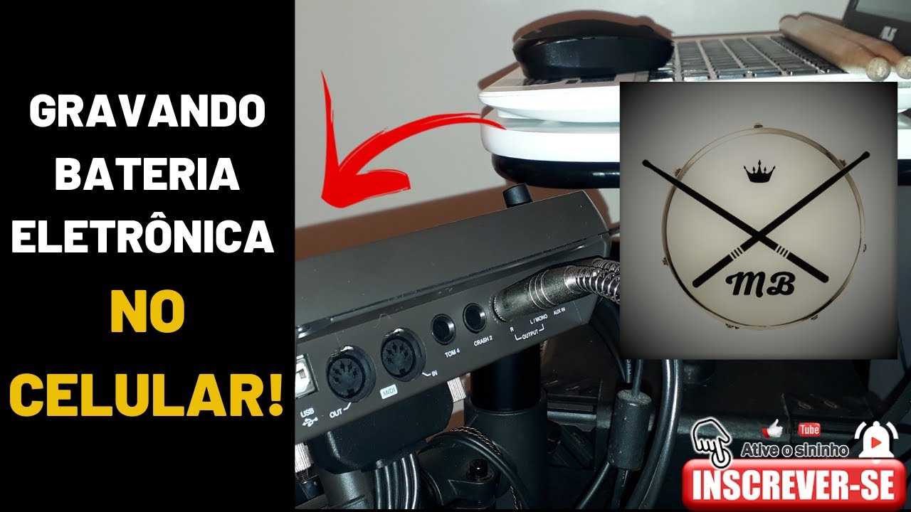✅GRAVANDO BATERIA ELETRÔNICA NO CELULAR! 🥁📱