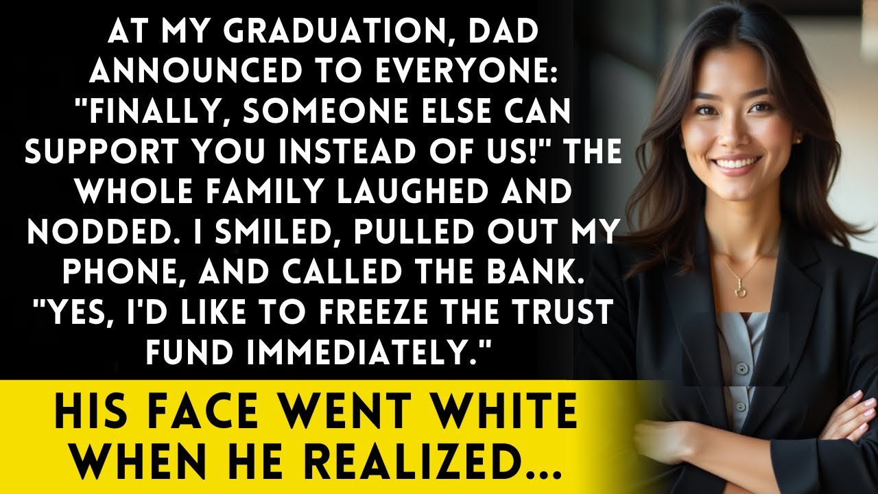 At My Graduation, Dad Said 'Finally, Someone Else Can Support You' — Then I Made One Phone Call