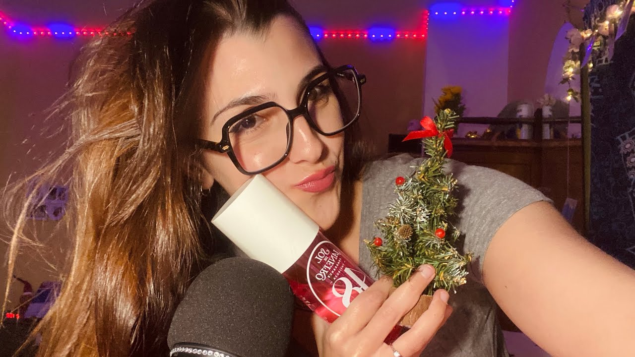 ASMR ESPAÑOL TRIGGER WORDS Y TRIGGERS DE COLORES DE NAVIDAD❤️🎄💆🏻‍♀️🇪🇸