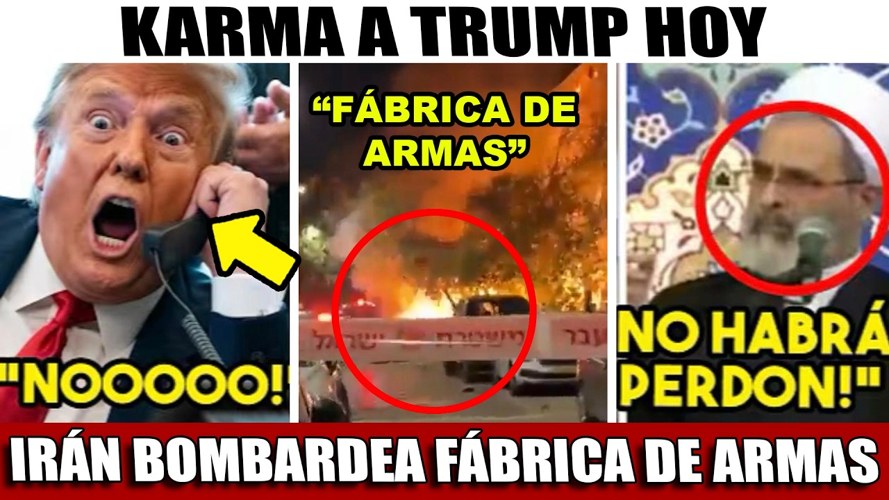 IRAN CUMPLE AMENZA! BOMBARD3A FABRICA DE ARM4AS ¡SE LE BORRO LA SONRISA A TRUMP!