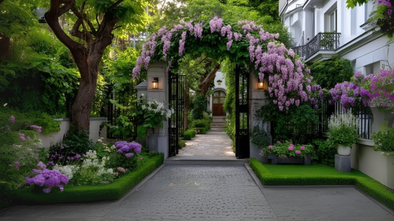 Landscaping Secrets: Transform Your Small Front Yard with Dreamy Arches & Elegant Gates