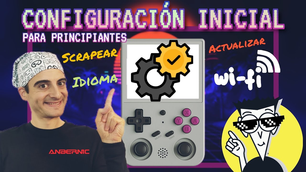 Configuracion inicial Anbernic para principiantes - Idioma, Wifi, actualizaciones y mucho más