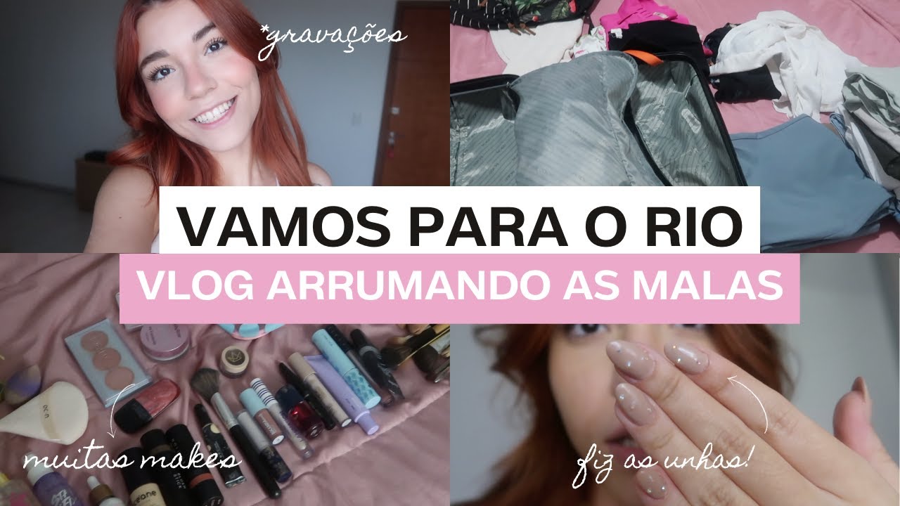 VLOG ARRUMANDO AS MALAS PARA O RIO DE JANEIRO!