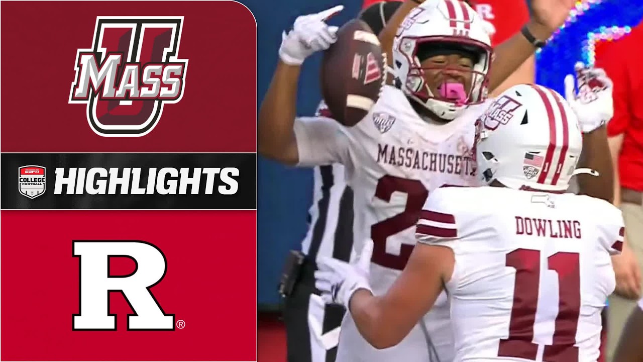 MINUTEMEN ROLLING 😤 UMass vs. Rutgers HALFTIME Highlights | ESPN College Football