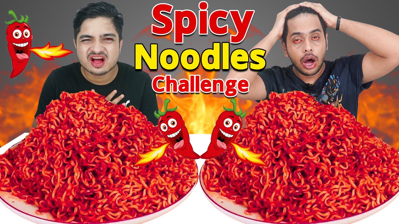 6x Spicy Ramen Noodles Challenge || Friends Food Challenge