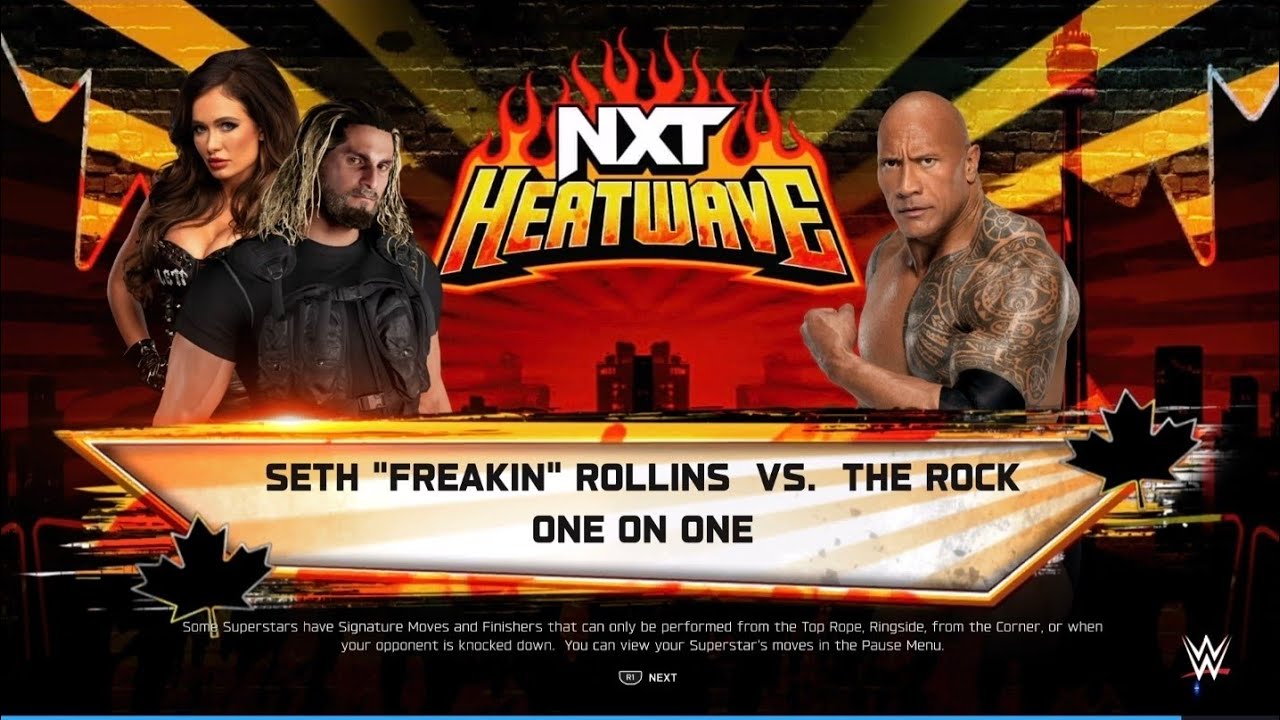 WWE 2K25 - SETH ROLLINS VS THE ROCK - Gameplay #gameplay #ps5 #wwe2k25 