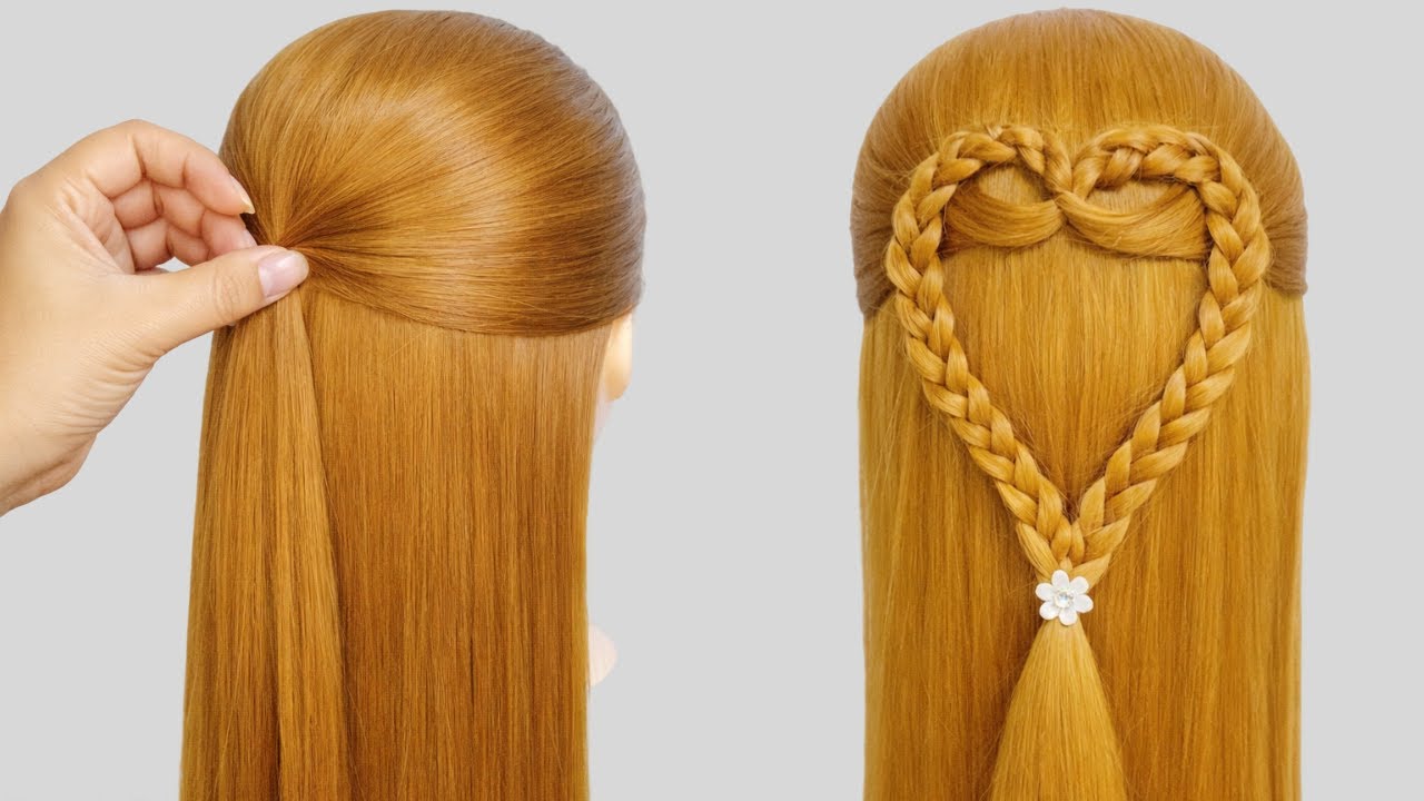 Open Hairstyle for Girls | Simple & Stylish Modern Wedding Hairstyle | Easy Trending Attractive Look