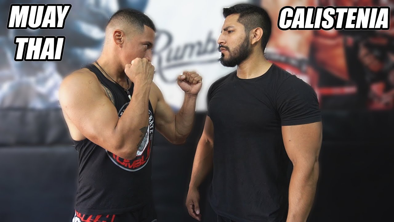 CALISTENIA VS MUAY THAI - ¿Quién es más fuerte Peleador Profesional o Calistenia Street Workout?