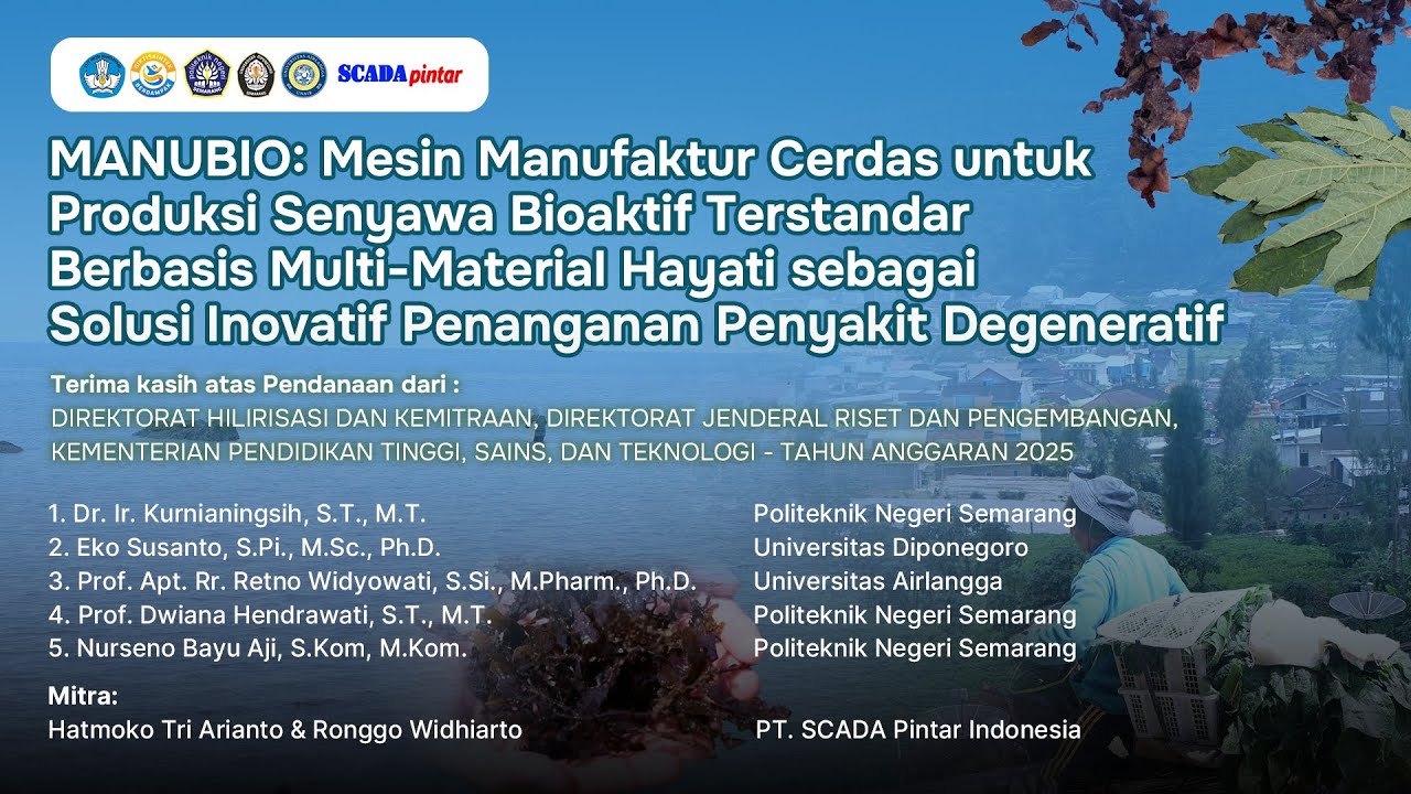 MANUBIO: Mesin Manufaktur Cerdas untuk Produksi Senyawa Bioaktif Terstandar Berbasis Multi-Material