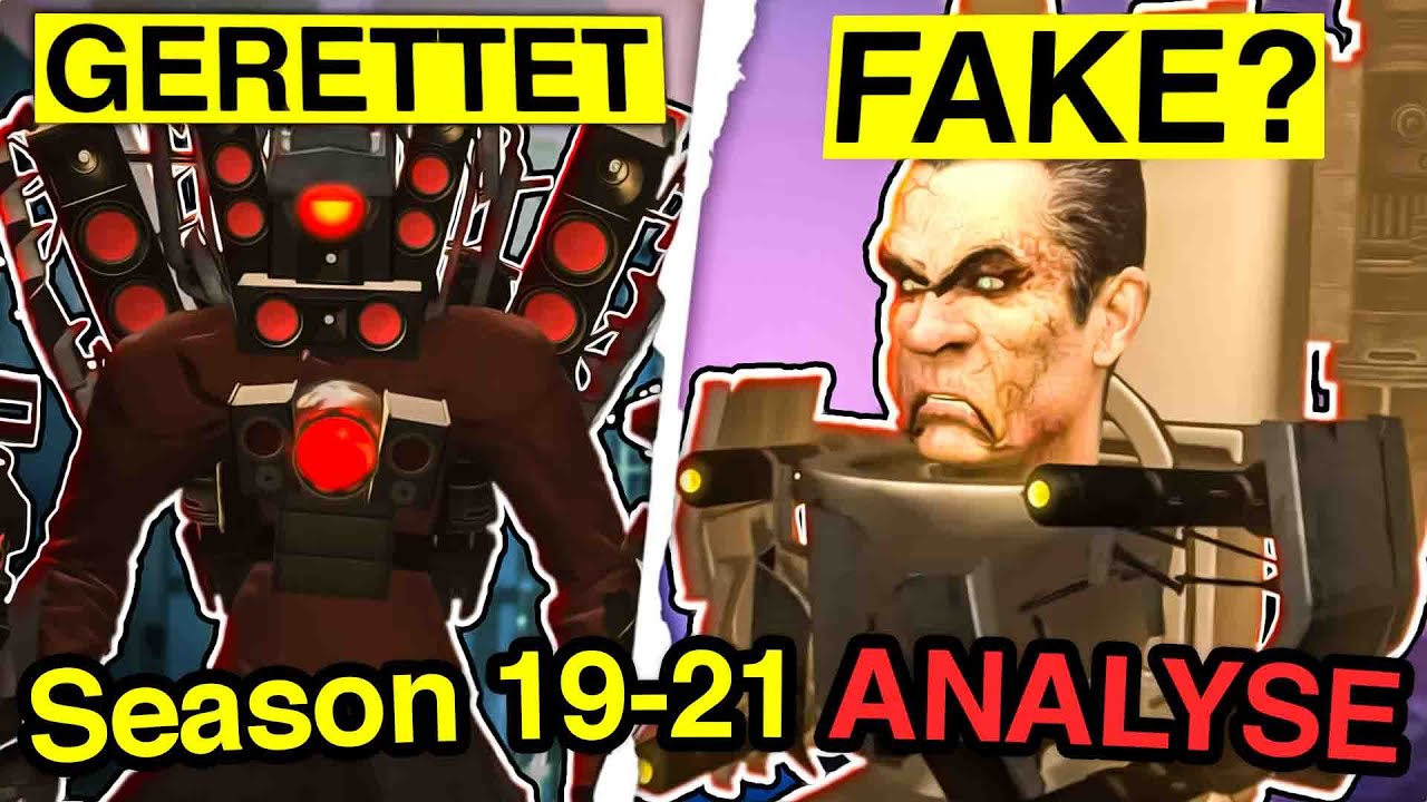 TITANEN SPEAKERMAN INFIZIERT? Skibidi Toilet Season 19-21 (Episode 57-65) Alle Easter Eggs & Secrets