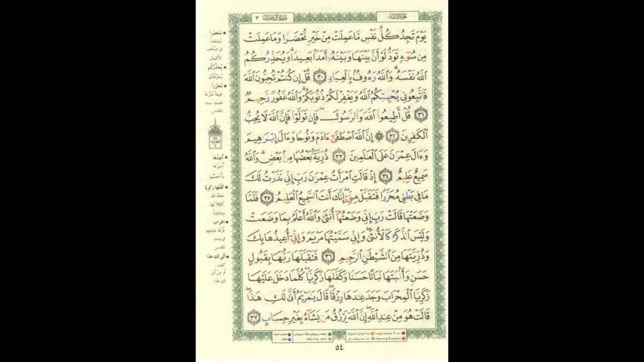 الورد اليومى.. سورة آل عمران من الاية 30 الى الاية 37 بصوت القارئ الشيخ ماهر المعيقلى