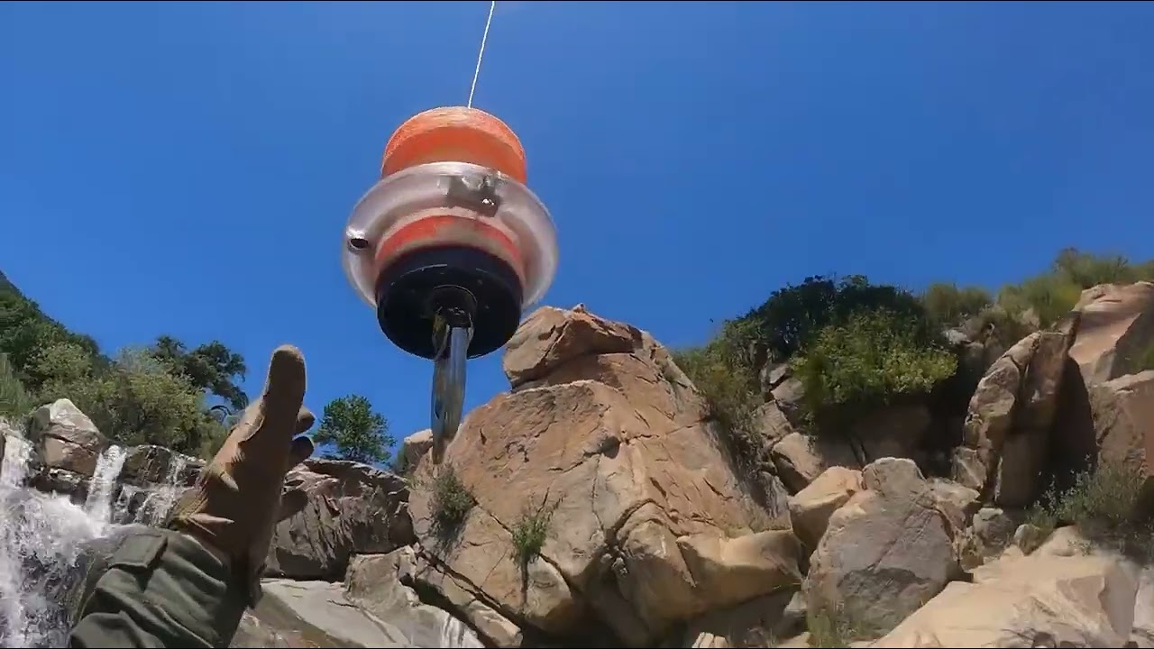 Helicopter hoist rescue, difficult water fall recovery, Rescue 9