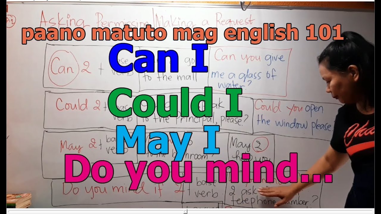 🍅PAANO MATUTO MAG-ENGLISH GAmit ang Can I Could I May I -English Grammar Lessons For Beginners