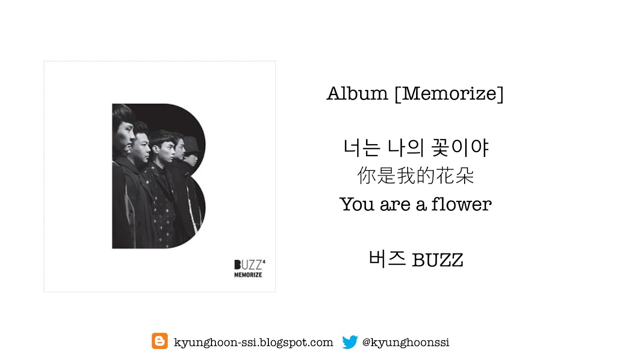 [ENG SUB:韓中字] 버즈 BUZZ - 너는 나의 꽃이야  You Are A Flower 你是我的花朵