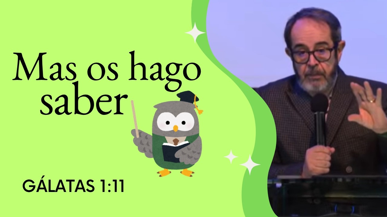 Gálatas 1:11 El evangelio anunciado por mí, no es según hombre. 📖🕊