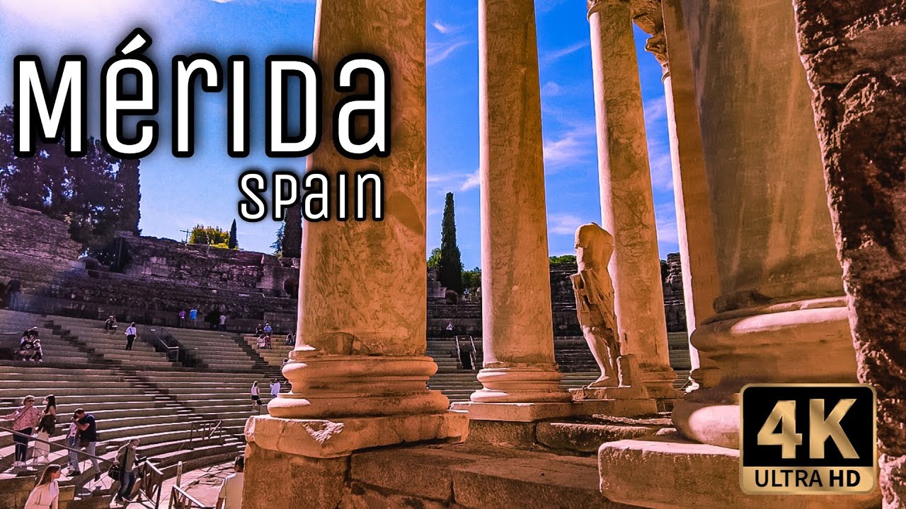 🇪🇸 MÉRIDA, SPAIN - WALKING TOUR (WITH CAPTIONS)【4K UHD】
