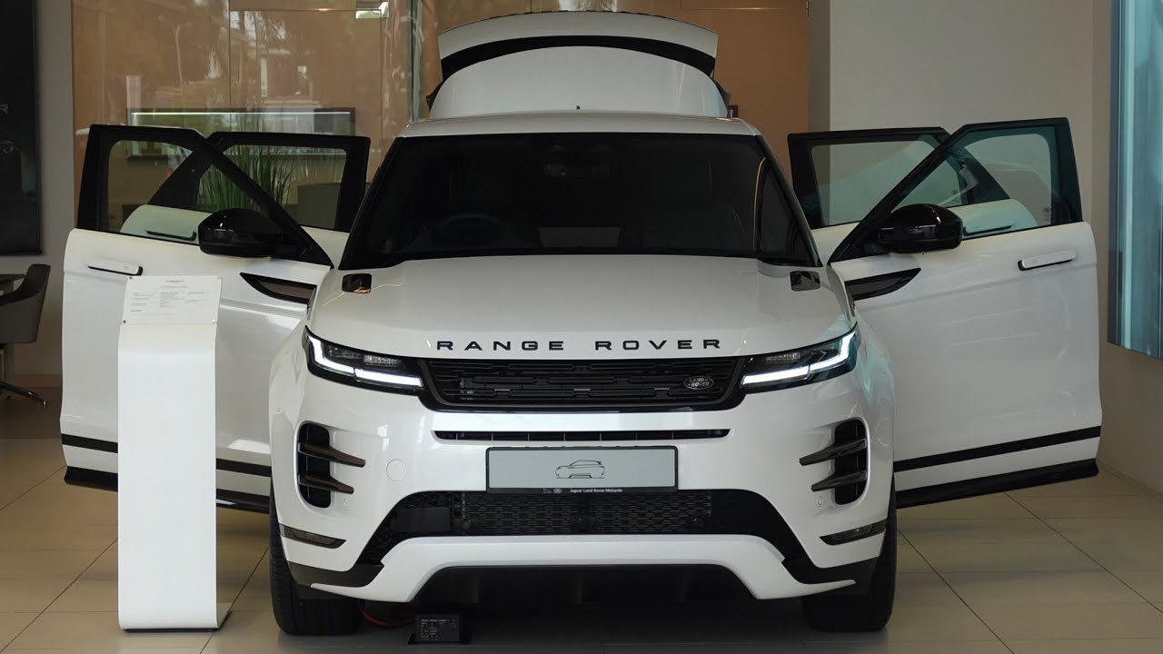 NEW 2025! RANGE ROVER EVOQUE DYNAMIC SE in Fuji White & Ebony Grained Leather