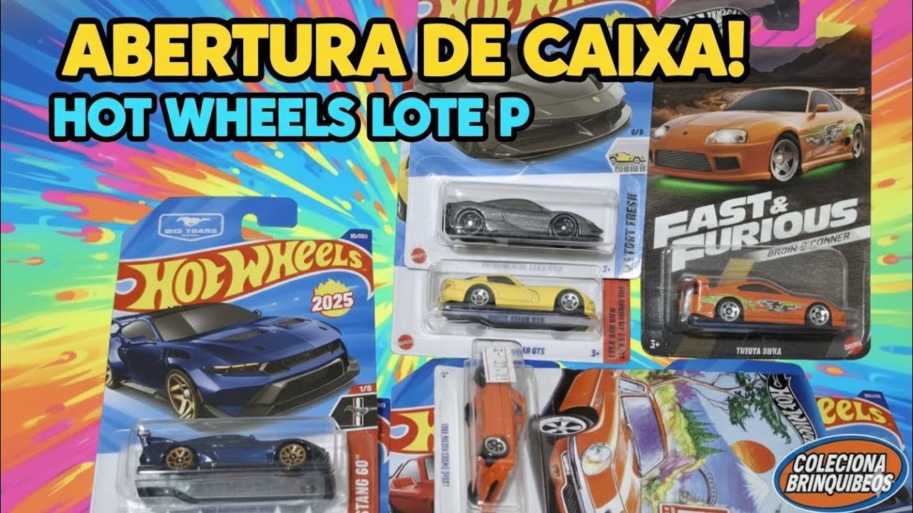 Abertura de Caixa Hot Wheels Lote P 2025  na Coleciona Brinquedos e muito mais!