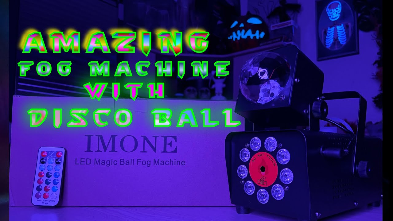 Fog Machine With Disco Ball & LED lights