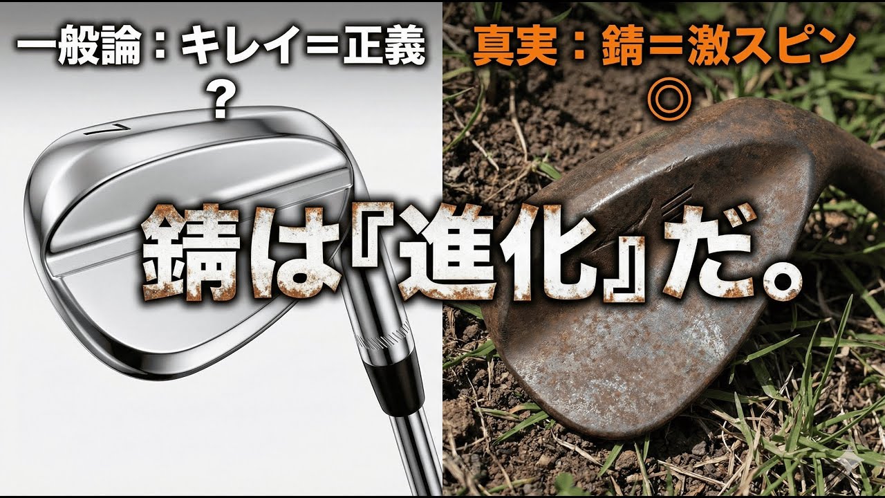 ウェッジの「錆」は磨くな！スピン性能が激変する「ノーメッキ」の科学的真実