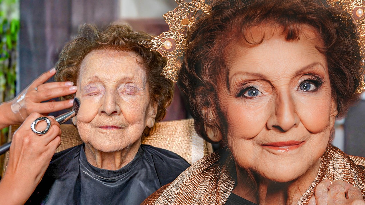 Je Transforme le Visage d’une Femme de 100 ANS