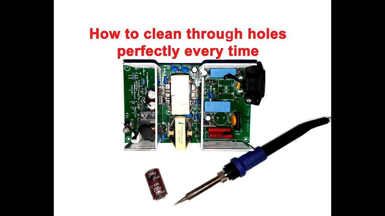 Desoldering through holes, and clearing them perfectly.
