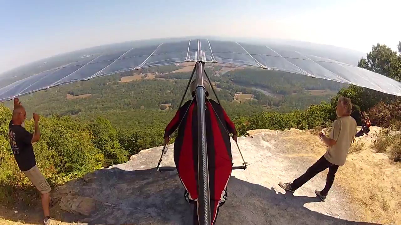 Pigeon Mountain Hang Gliding (Georgia) | Will Wing T2C 154 XC Flight + Sketchy Launch