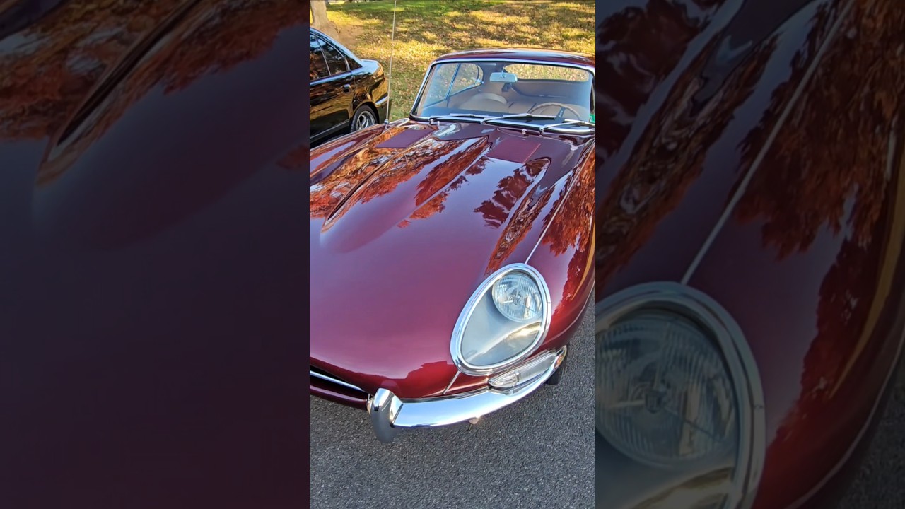 Classic 1966 Jaguar E-Type Series 4.2 Coupe : POV WALKAROUND CAR HD VIEW SHORTS 