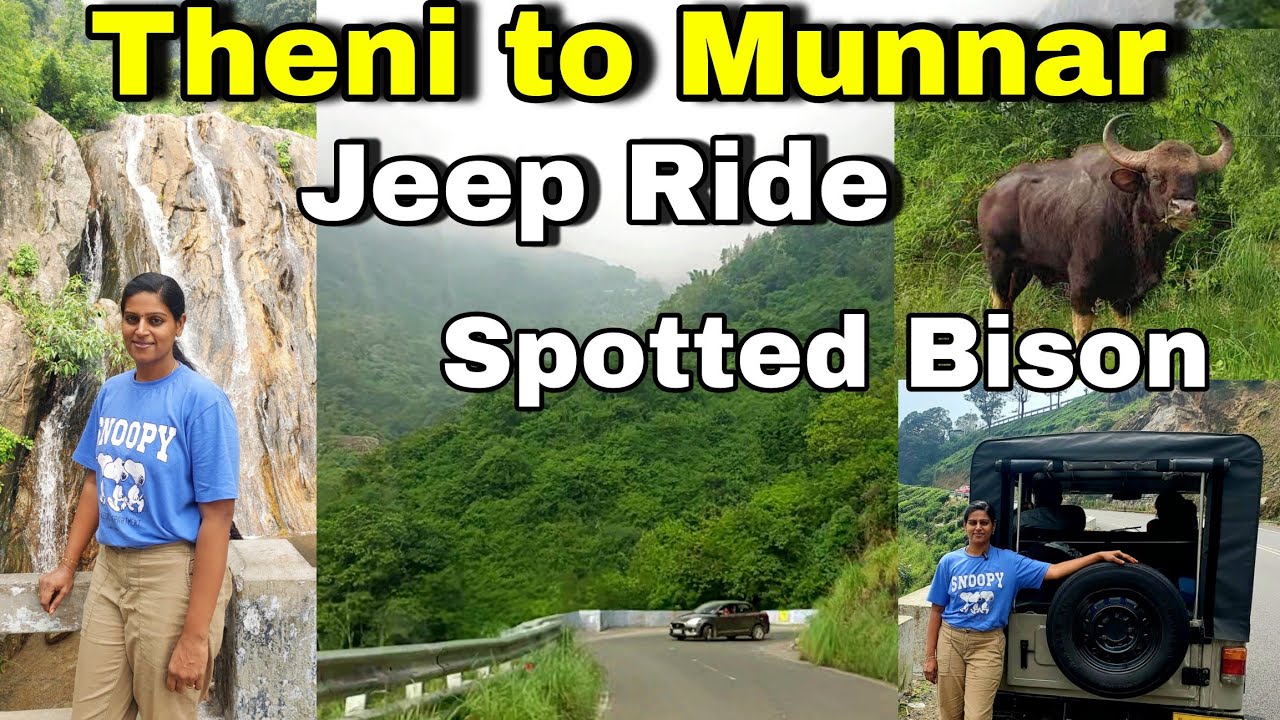 Jeep Ride | Theni to Munnar | BISON | Munnar Hill Ride | Theni to Munnar Roadtrip| Scenic Hillview
