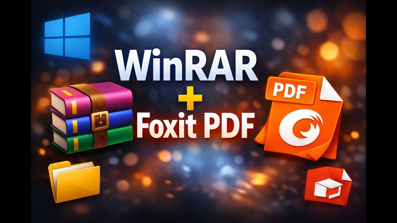 Install WinRAR and Foxit PDF Reader (2025) | Windows 10/11