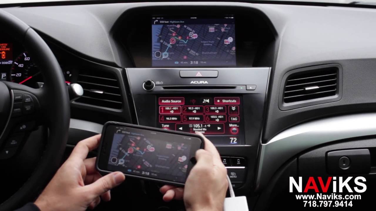 2016 Acura ILX NAViKS HDMI Video Interface Add: Smartphone Mirroring & Front Camera