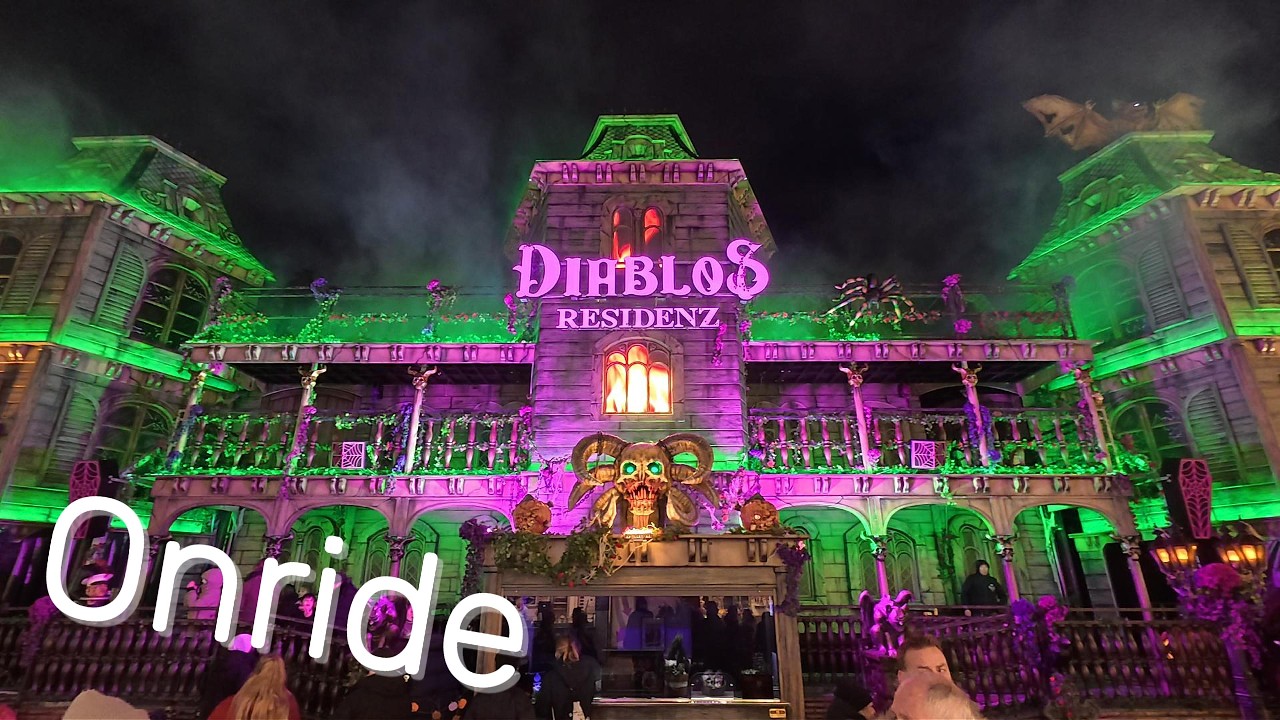 DIABLOS RESIDENZ (Onride) Neuheit - Hamburger Dom Winterdom - Geisterbahn - Hoefnagels - 4K